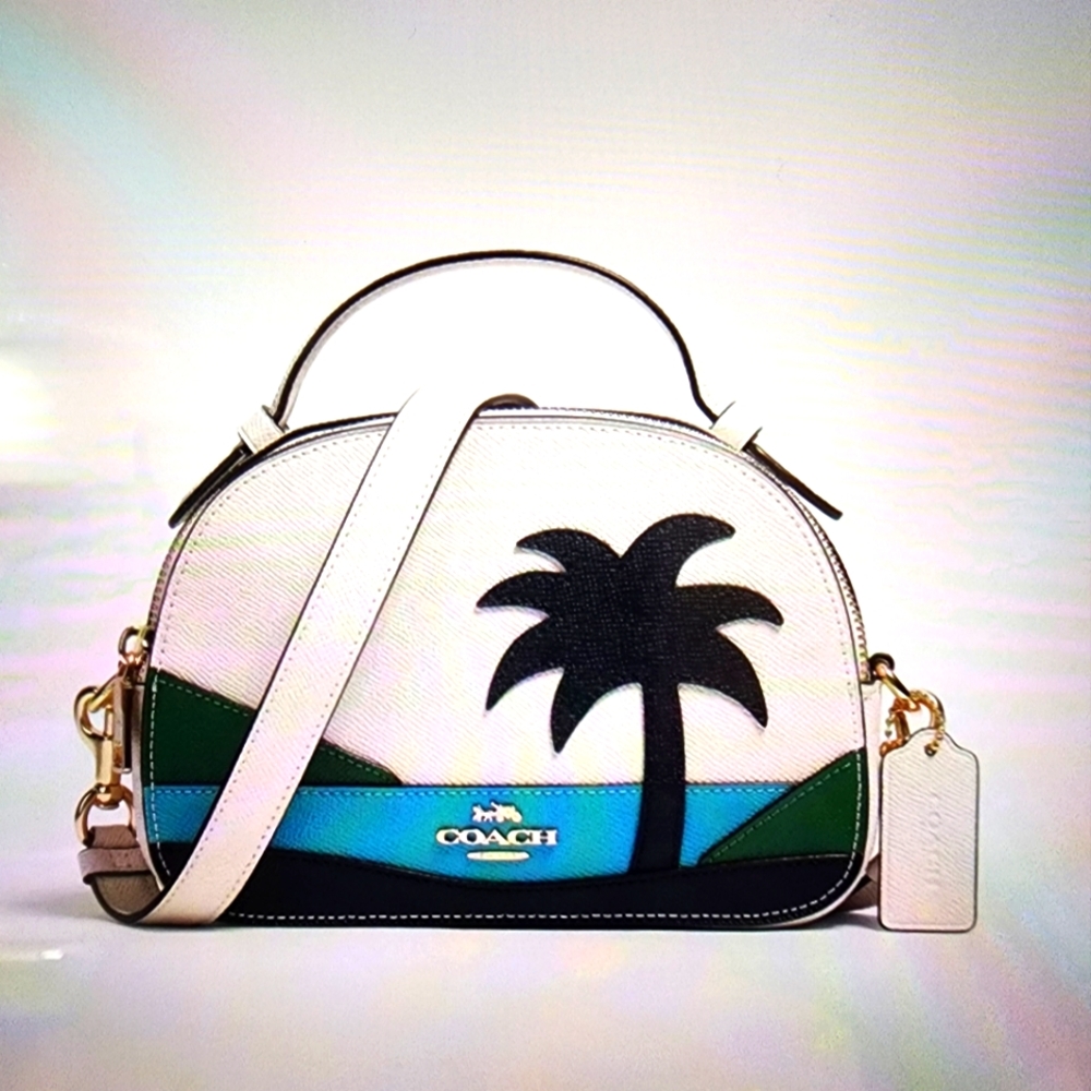 Coach Serena Satchel With Sunset Motif Women's Bag